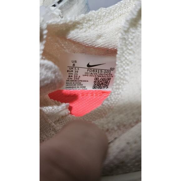 Nike Air Zoom Alphafly Next% 3 Coconut Milk Dusty Amethyst W Size 8 - Picture 5 of 5